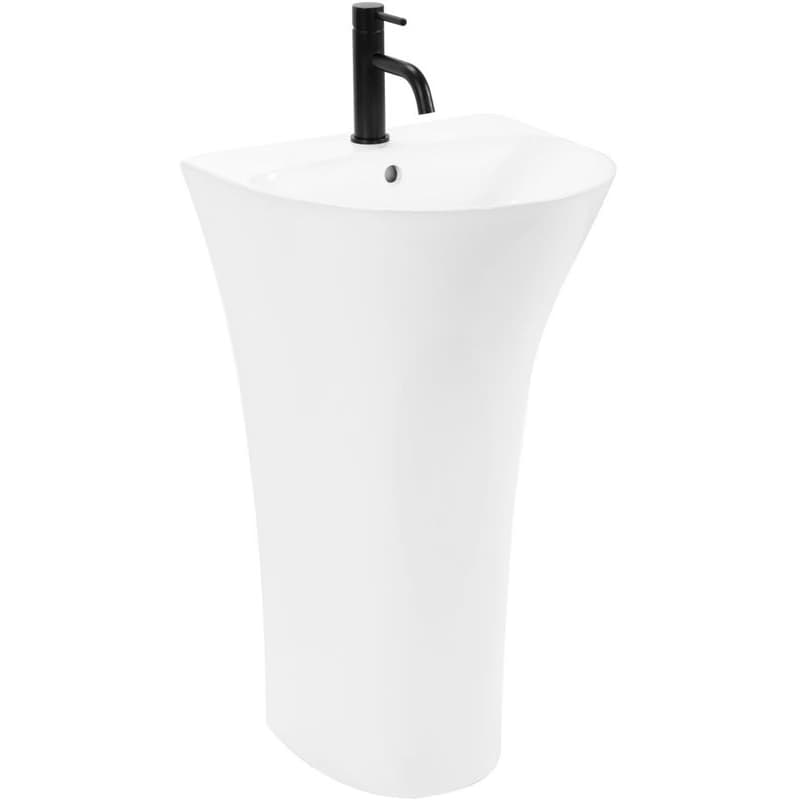 REA - Voľne stojace umývadlo Rita Slim 48x42 biela REA-U9901 1