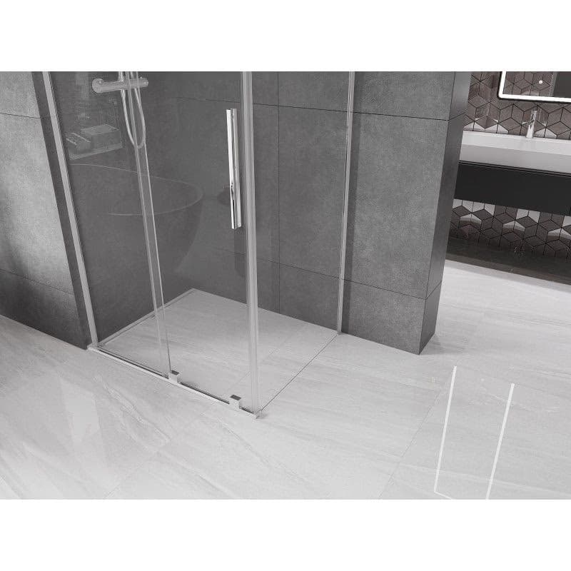 MEXEN/S - Velar L sprchovací kút, posuvné dvere 120 x 85, transparent, chróm 871-120-085-03-01 6