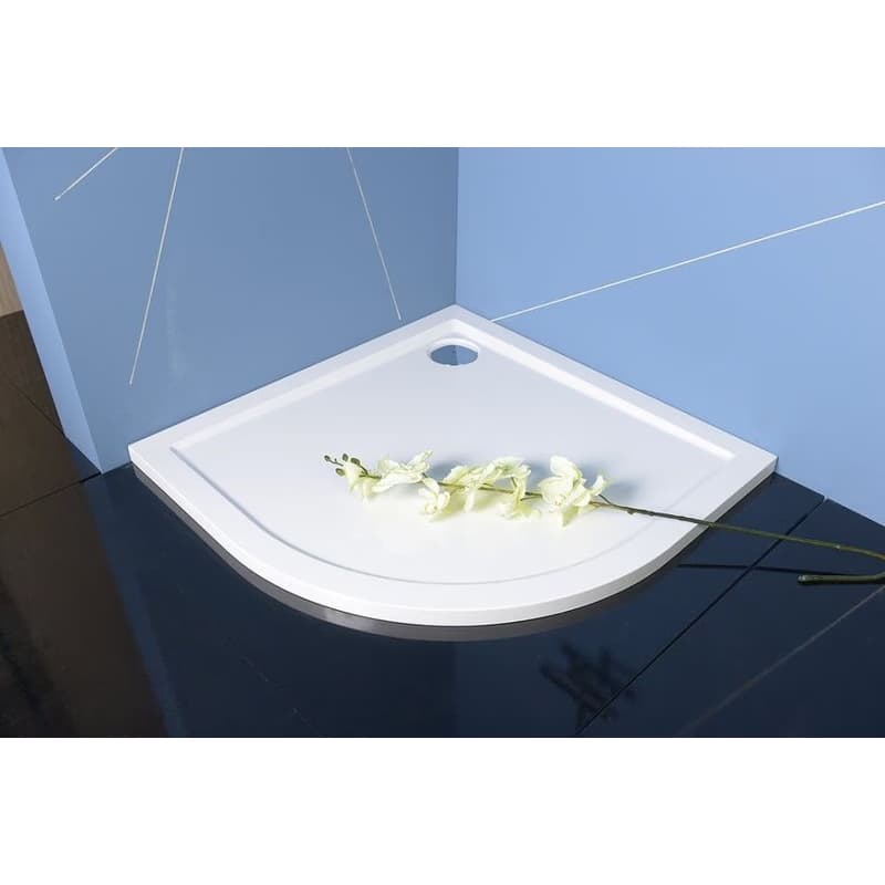 POLYSAN - SERA sprchová vanička z liateho mramoru, štvrťkruh 80x80cm, R550, biela 40511 3