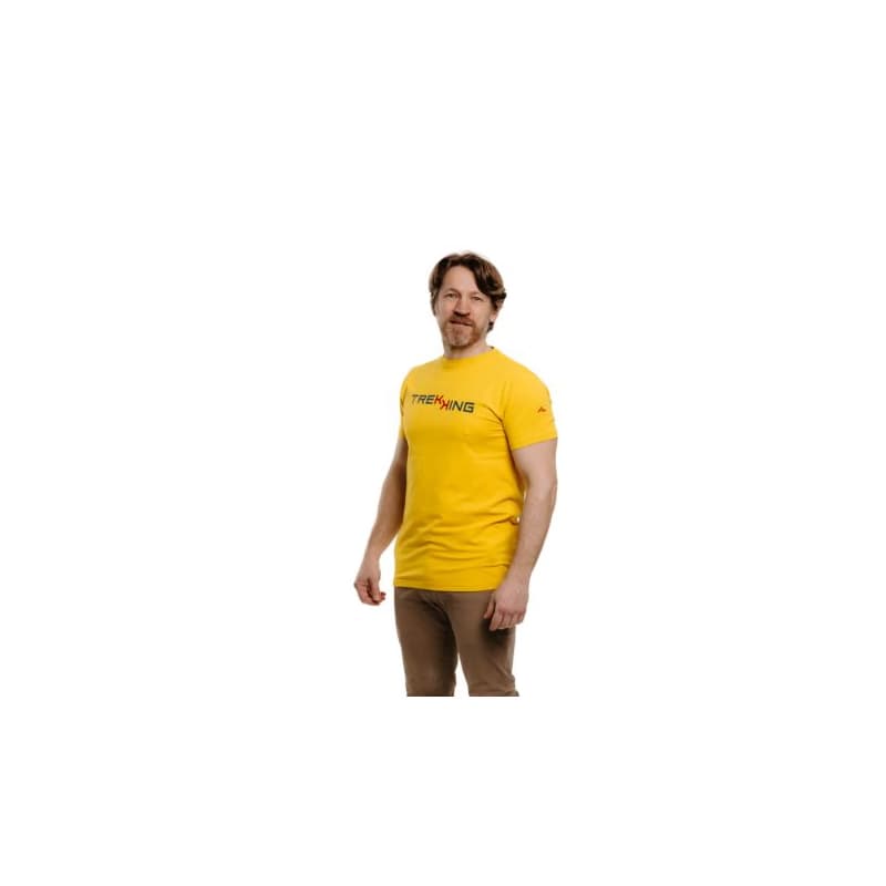 Pánske turistické tričko s krátkym rukávom EVERETT T-TREKK yellow