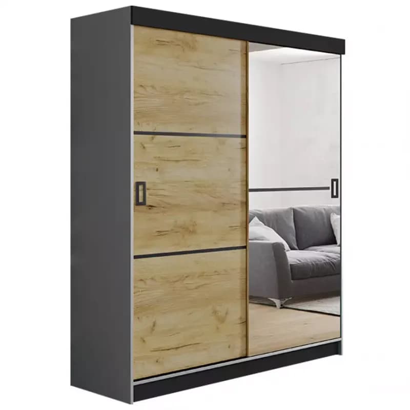 Skriňa Retro 138 2L grafit/ Dvierka craft 1