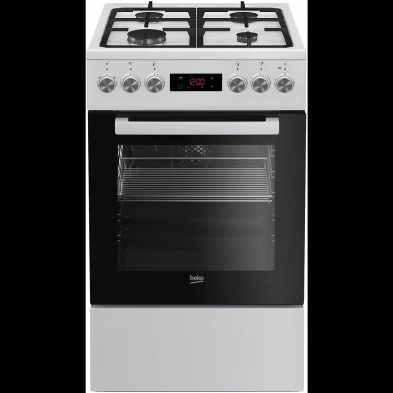 Kombinovaný sporák (plyn/elektrina) Beko FSM52330DWDS 50 cm, 60 l, 1