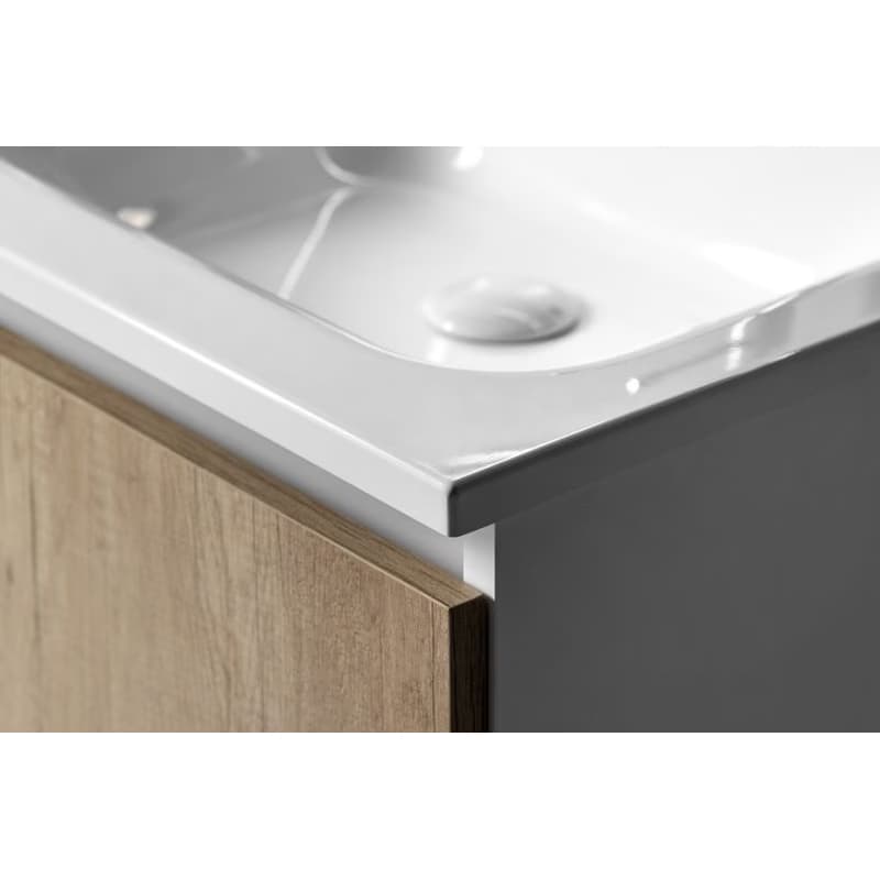 SAPHO - ARECA umývadlo 101x51,5cm, liaty mramor, pravé, biela AC101R 6