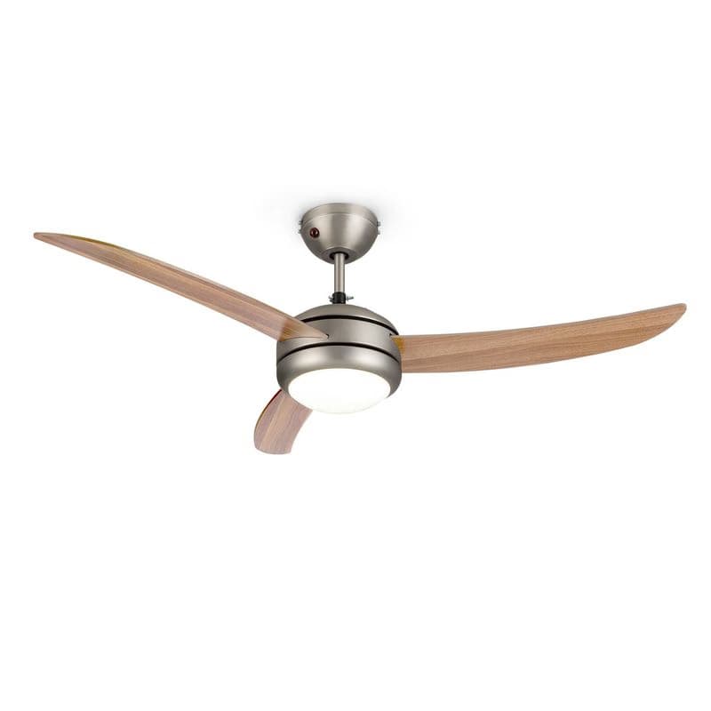 Klarstein El Paso, stropný ventilátor, 52", závit E27, 3 lopatky, vzhľad dubového dreva 1