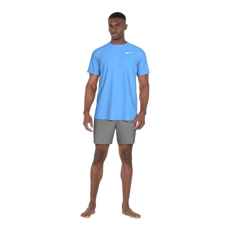 Pánske tréningové tričko s krátkym rukávom NIKE SWIM ESSENTIAL UNIVERSITY BLUE-UNIVERSITY BLUE 4