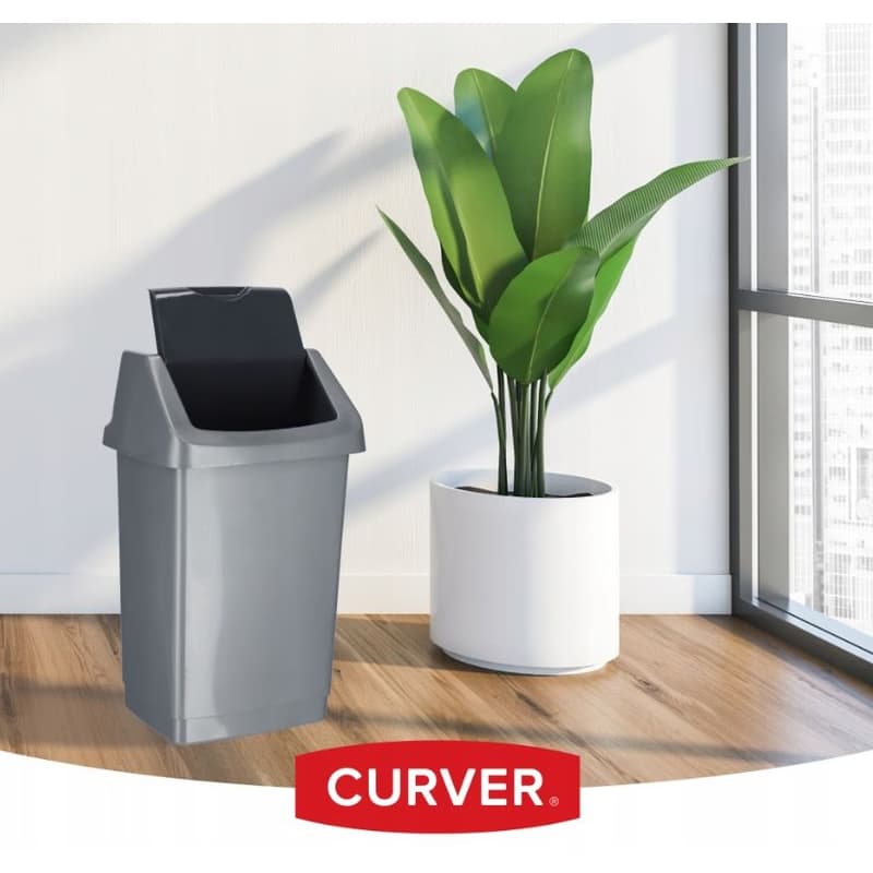 CURVER Odpadkový kôš CLICK-IT 9L | strieborná 4