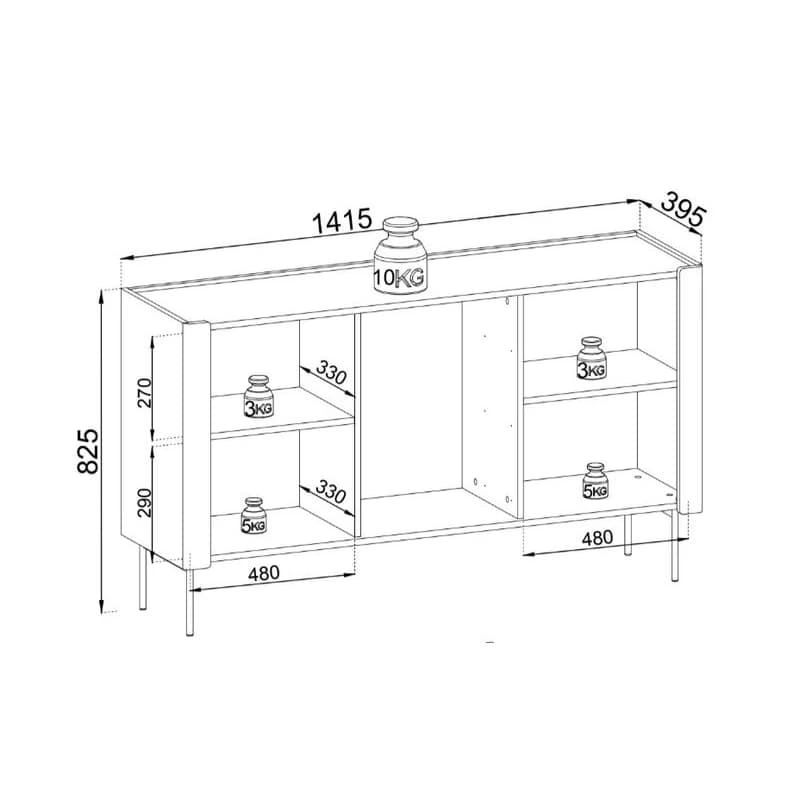 ArtPS Komoda TWINE KSZ141 6