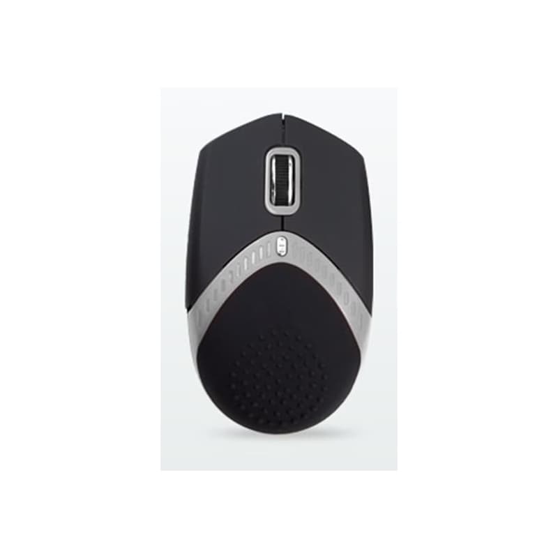AMEI AM-M101S/Ergonomická/Optická/1 600 DPI/Drôtová USB/Čierna-strieborná