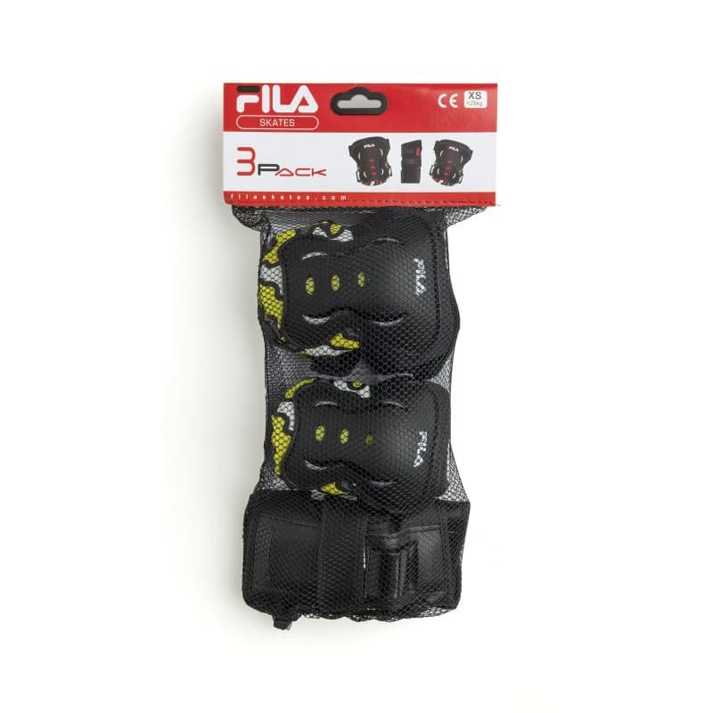 Chlapčenský chrániče na korčule FILA SKATES JR BOY FP GEARS BLK YELLO 2