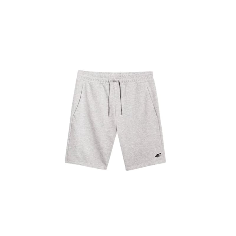 Pánske teplákové kraťasy 4F SHORTS CAS M543-27M-COLD LIGHT GREY MELANGE