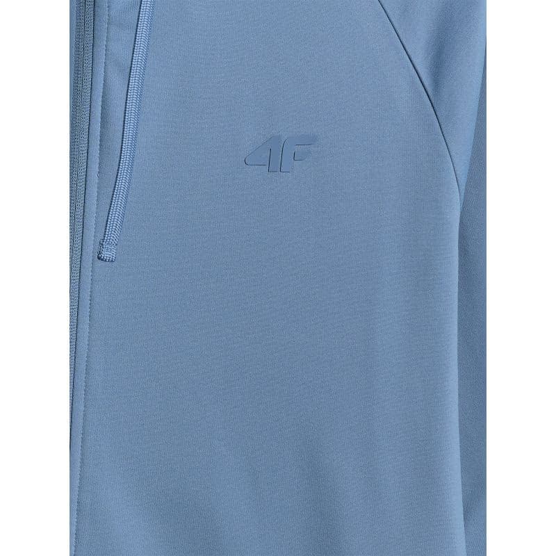 Pánska tréningová mikina so zipsom 4F SWEATSHIRT FNK M631-32M-DENIM MELANGE 3