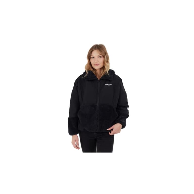 Dámska mikina so zipsom FUNDANGO Sansa Hybrid Jacket-780-antracit