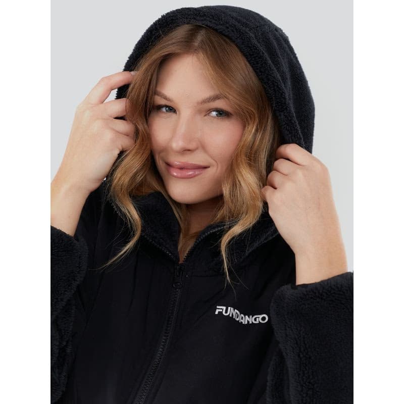 Dámska mikina so zipsom FUNDANGO Sansa Hybrid Jacket-780-antracit 2