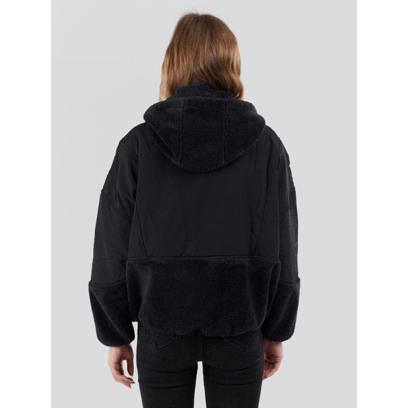 Dámska mikina so zipsom FUNDANGO Sansa Hybrid Jacket-780-antracit 3