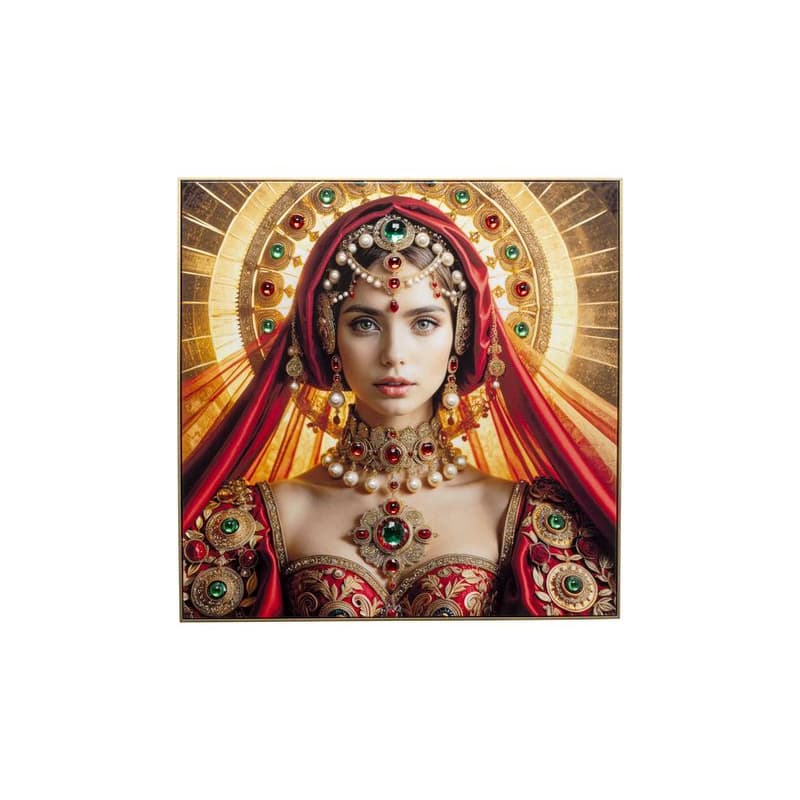 Saint Halo Lady obraz v ráme 100x100 cm