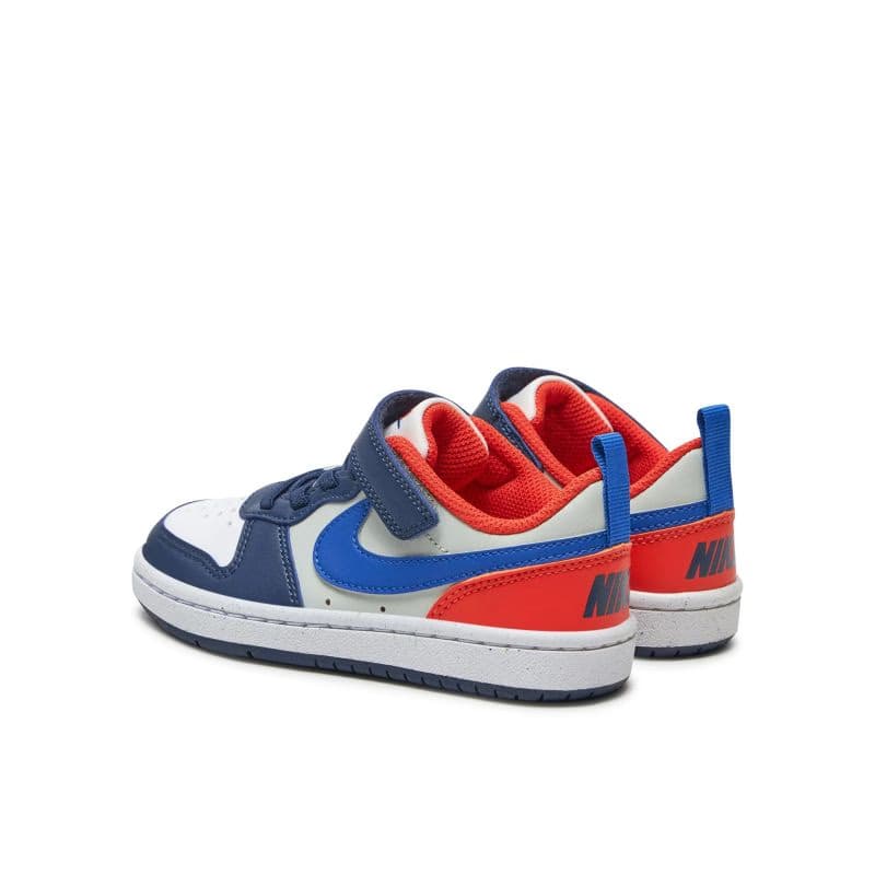 Chlapčenská rekreačná obuv NIKE Court Borough Low Recraft midnight navy hyper royal orange 4