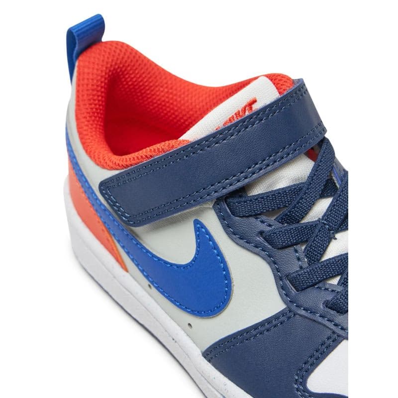 Chlapčenská rekreačná obuv NIKE Court Borough Low Recraft midnight navy hyper royal orange 5