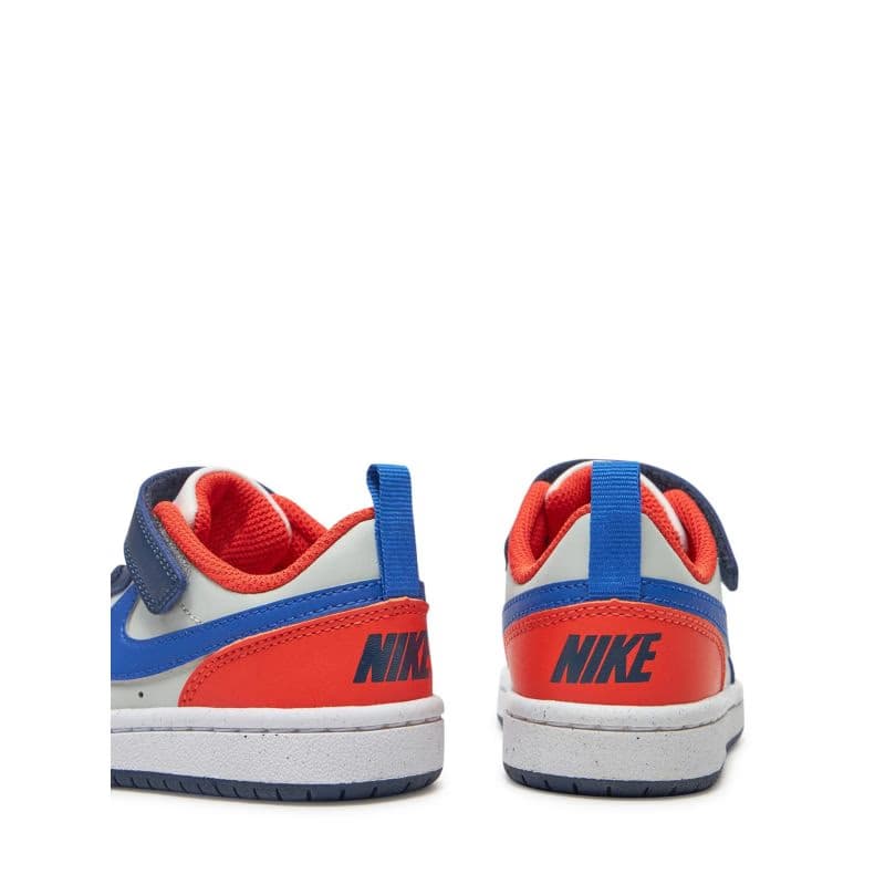 Chlapčenská rekreačná obuv NIKE Court Borough Low Recraft midnight navy hyper royal orange 6
