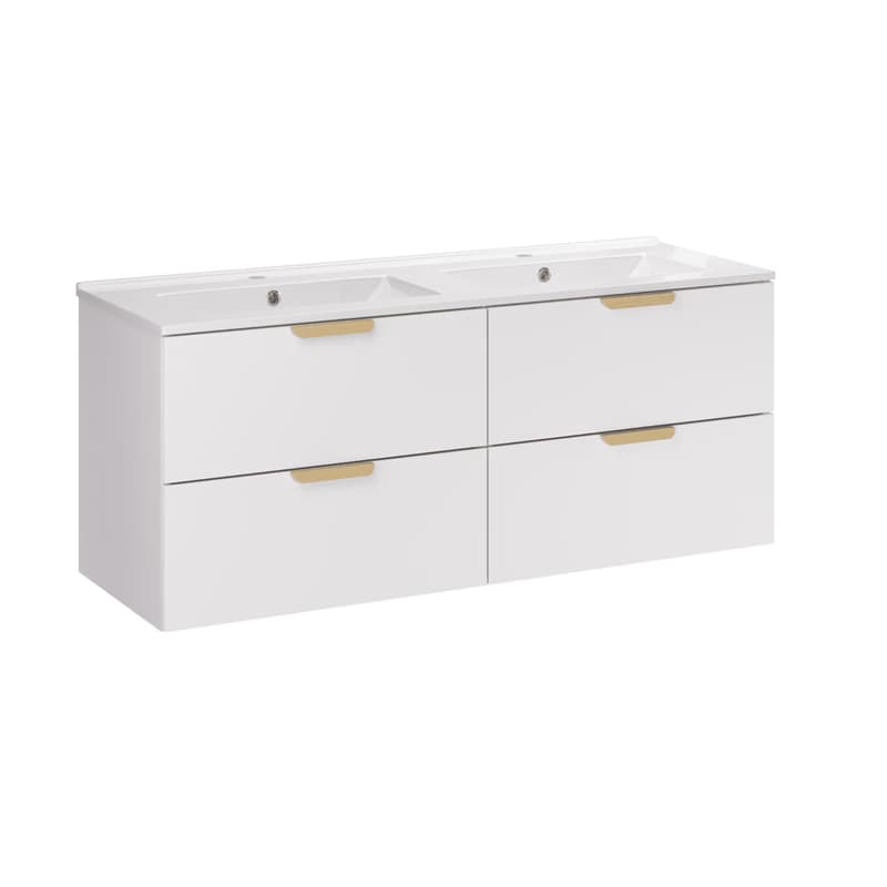 ArtCom Kúpeľňová skrinka s umývadlom ASTER WHITE U120cm | 120 cm