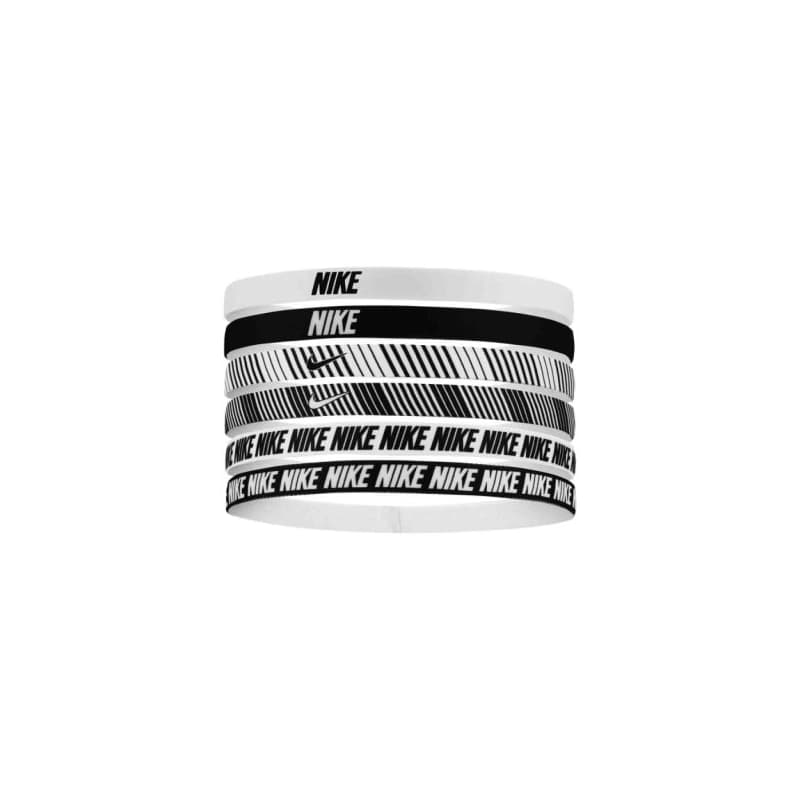 Čelenka NIKE FLEX CLASSIC HEADBANDS 6PK PRINTED WHITE BLACK WHITE