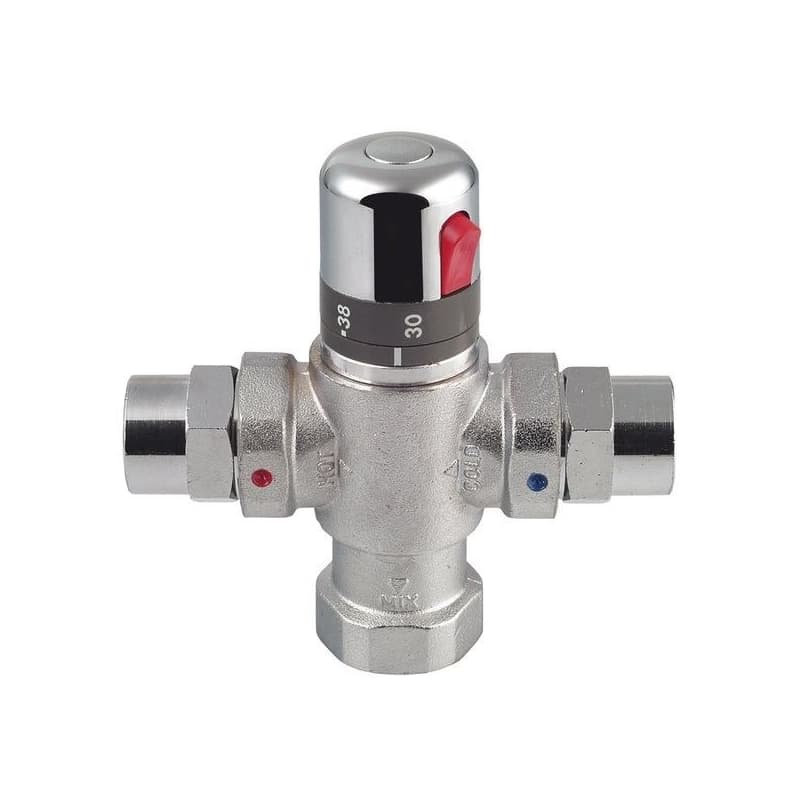 SAPHO - Termostatický regulátor teploty vody, 1", pre 4 až 8 odberných miest, chróm TMTCOM 1