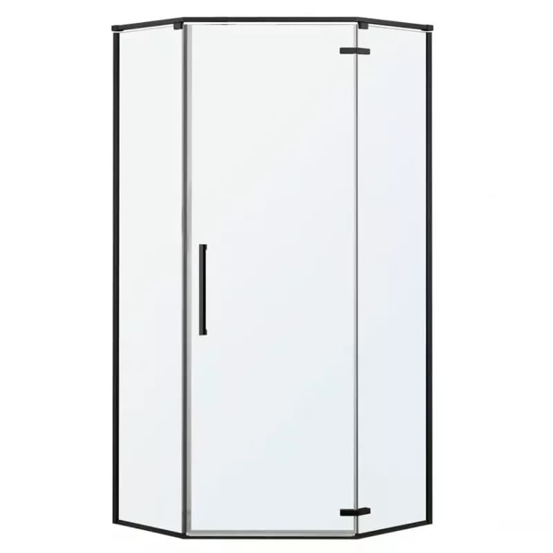 Sprchový kút päťuholníkový Lambda 90x90x195 black 1