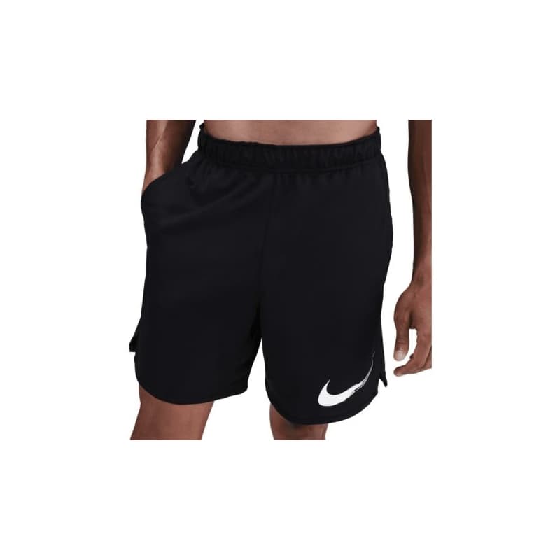 Pánske teplákové kraťasy NIKE M NK DF TOTALITY KNIT 7IN UL G BLACK WHITE
