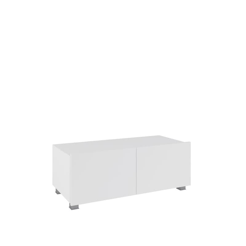 ArtGiB TV stolík 100 CALABRINI C-11 | biela/biely lesk