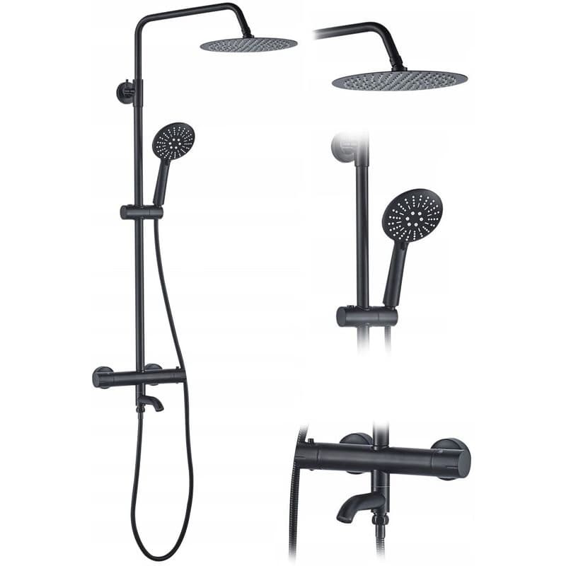 REA REA - Sprchový set s batériou 150mm Lungo čierny REA-P4113 1