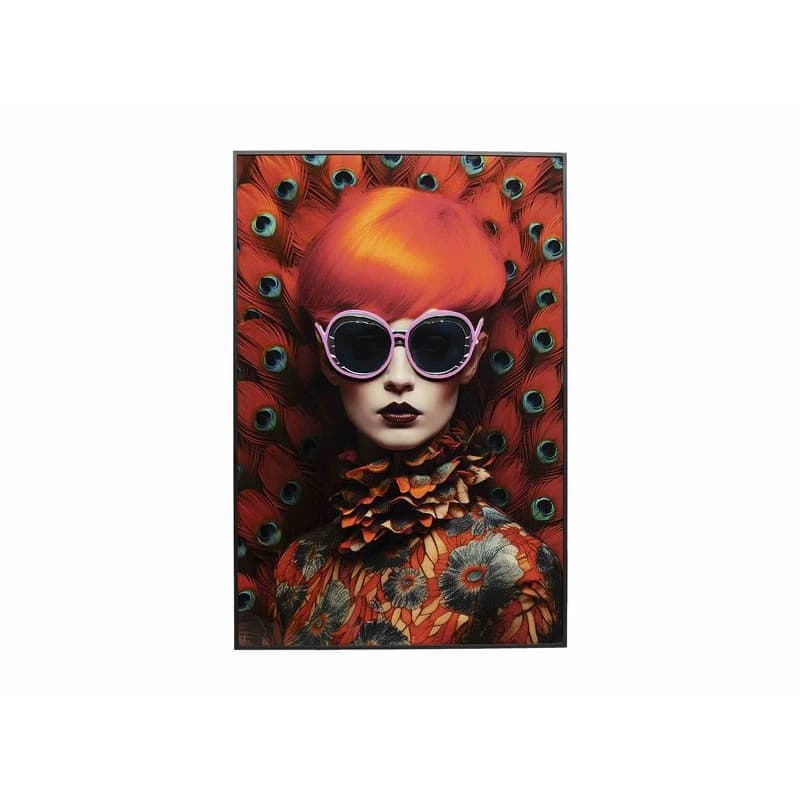 Fancy Red Lady LED obraz viacfarebný 120x80 cm 1