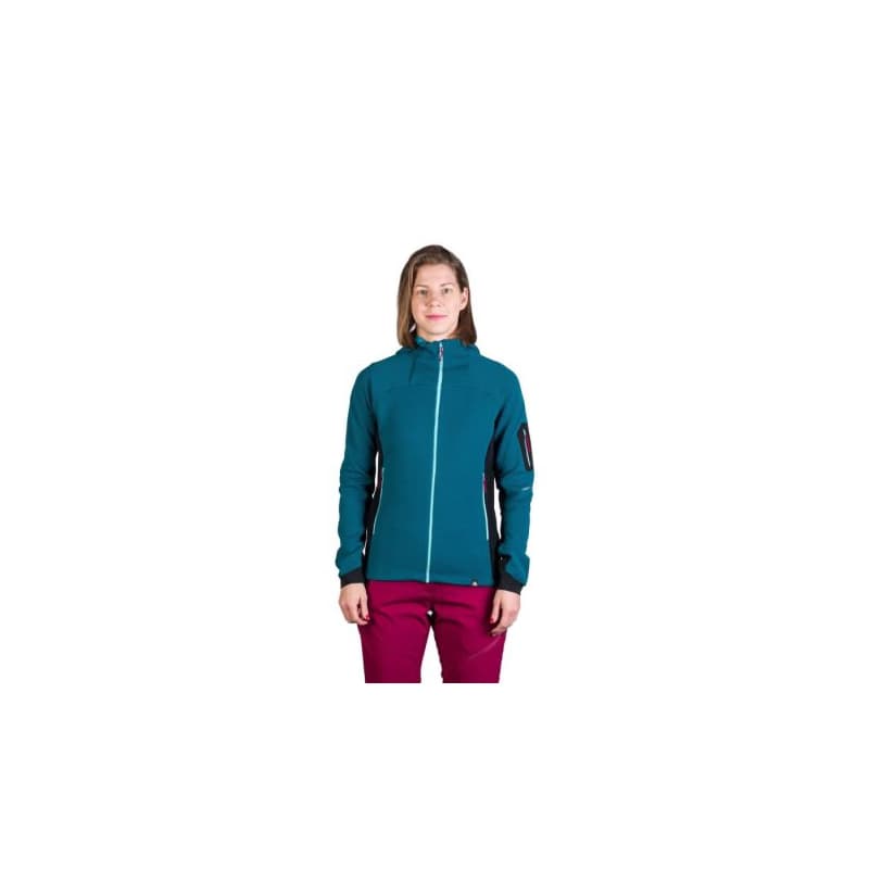 Dámska turistická mikina so zipsom NORTHFINDER DARLA-630inkblueblack 1