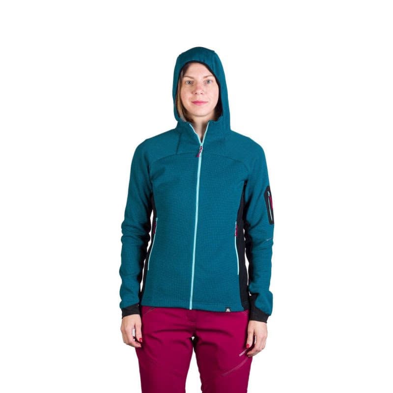 Dámska turistická mikina so zipsom NORTHFINDER DARLA-630inkblueblack 3