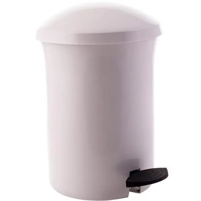 Kôš s pedálom 3,8 l biely 537-01 1
