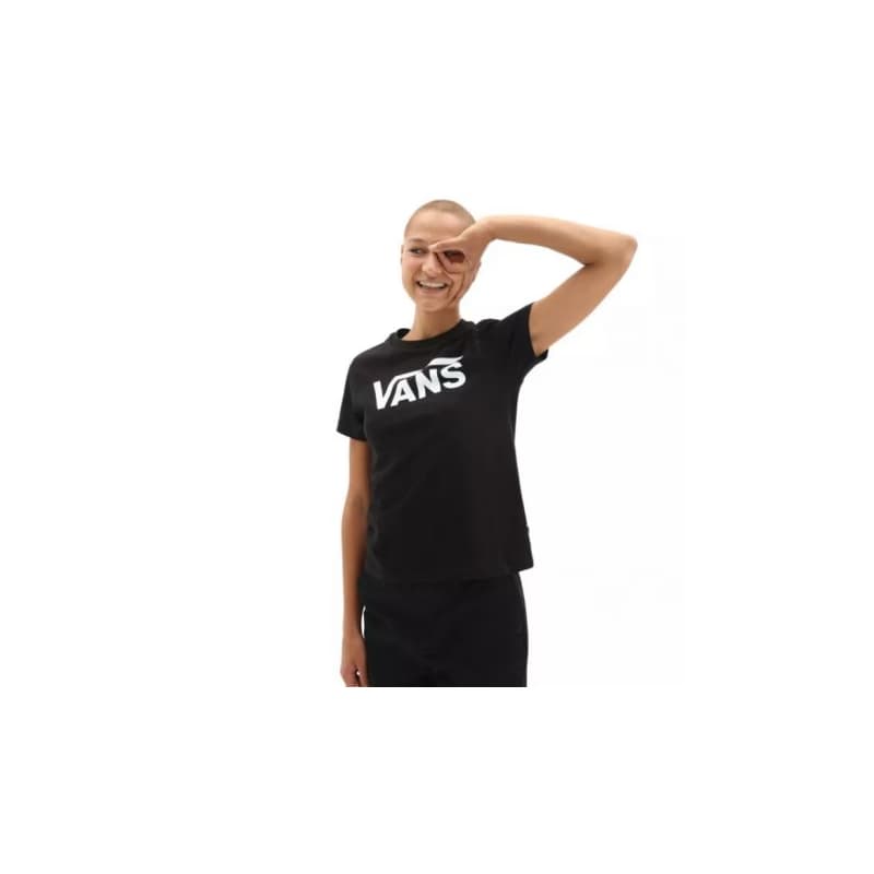 Dámske tričko s krátkym rukávom VANS WM FLYING V CREW TEE Black 1
