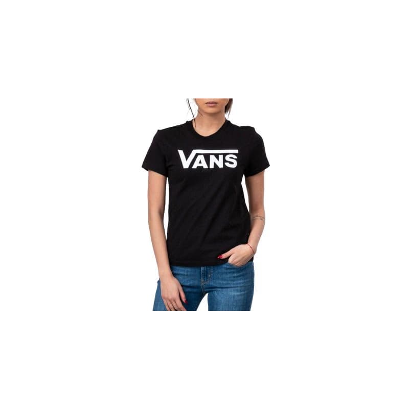 Dámske tričko s krátkym rukávom VANS WM FLYING V CREW TEE Black 4