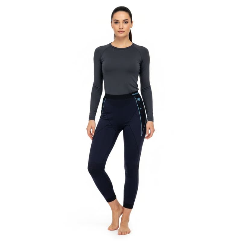 Dámske termo nohavice BLIZZARD Viva long pants, anthracite light blue 2