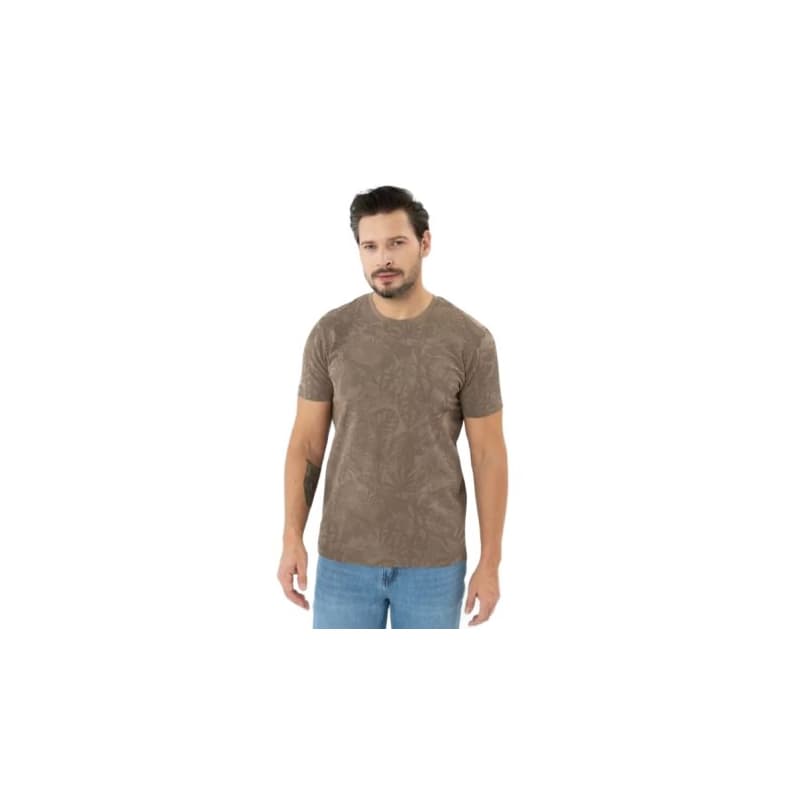 Pánske tričko s krátkym rukávom VOLCANO TM-LEFTY-BEIGE 1