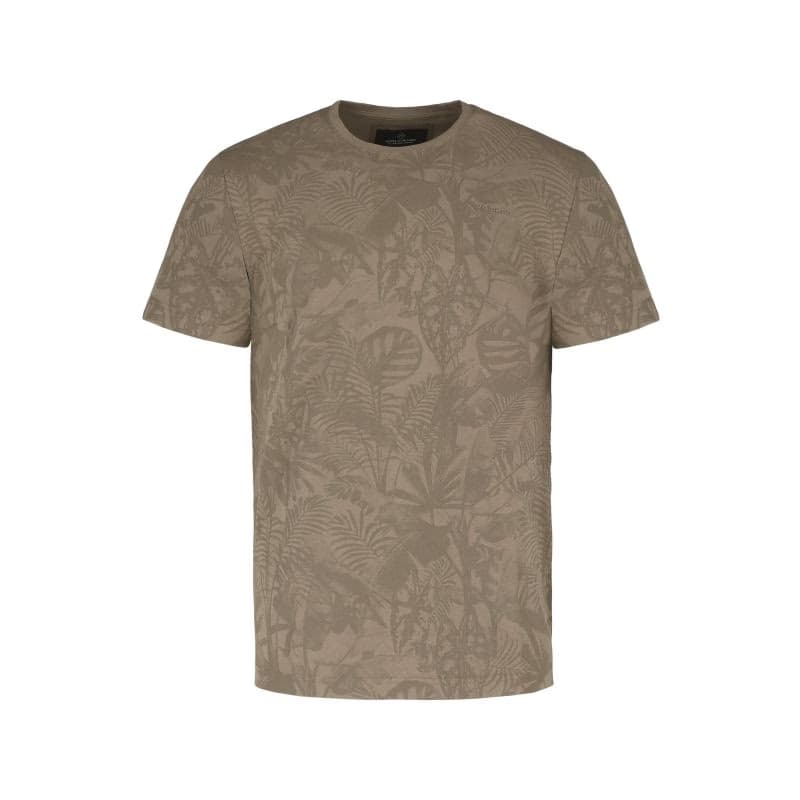 Pánske tričko s krátkym rukávom VOLCANO TM-LEFTY-BEIGE 3