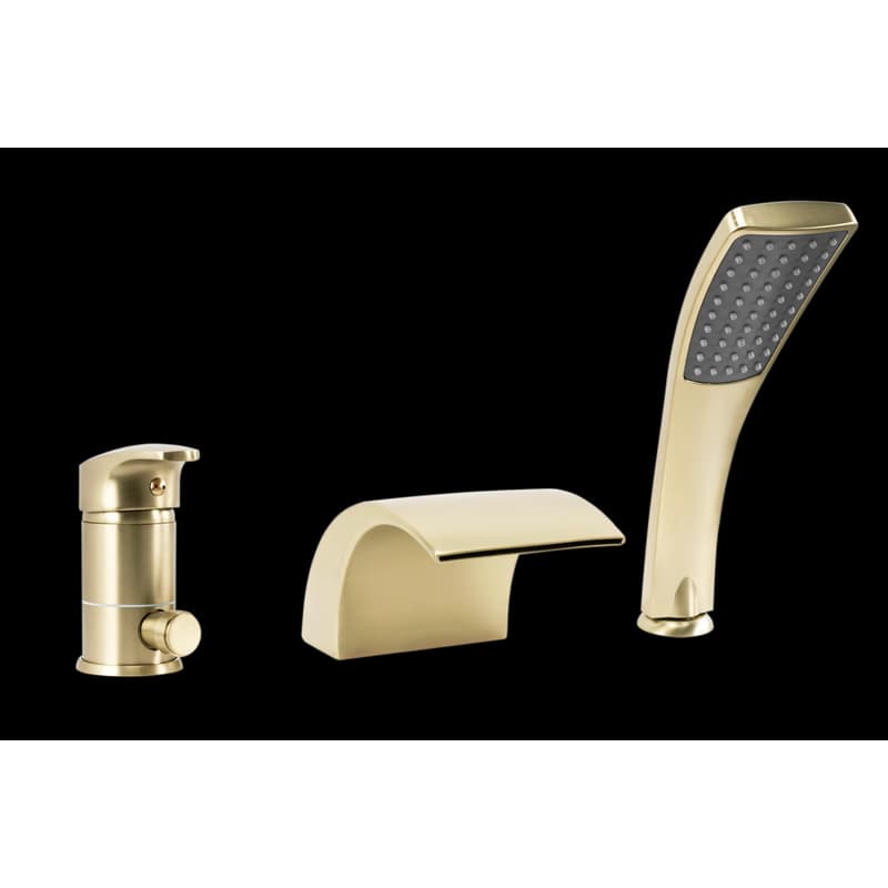 REA - Trojdielna vaňová batéria RIVEN Brush Gold REA-B0494 1