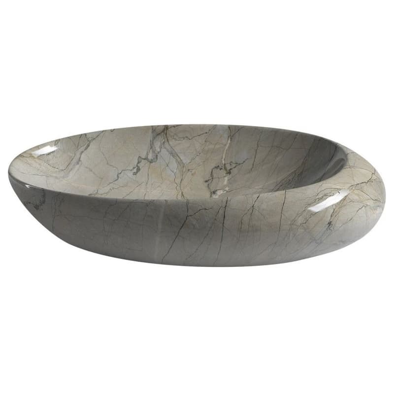 SAPHO - DALMA keramické umývadlo na dosku, 68x44cm, grigio 313 3
