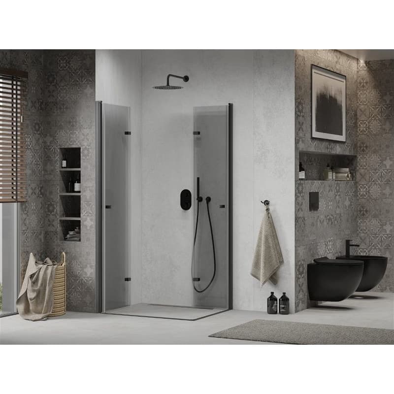MEXEN/S - Lima Duo sprchovací kút 80 x 70, transparent, čierna 856-080-070-70-00-02 4