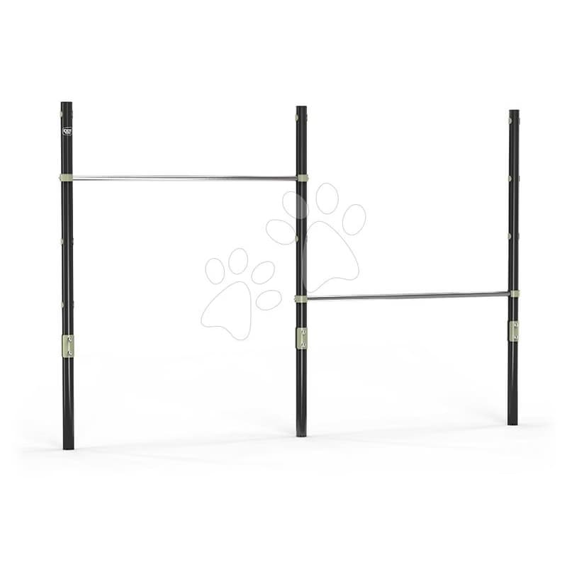 Dvojitá hrazda na preliezanie Ivy Double Tumble Bar Exit Toys oceľová konštrukcia s ukotvením do betónu s nastaviteľnou výškou ET52010300 1