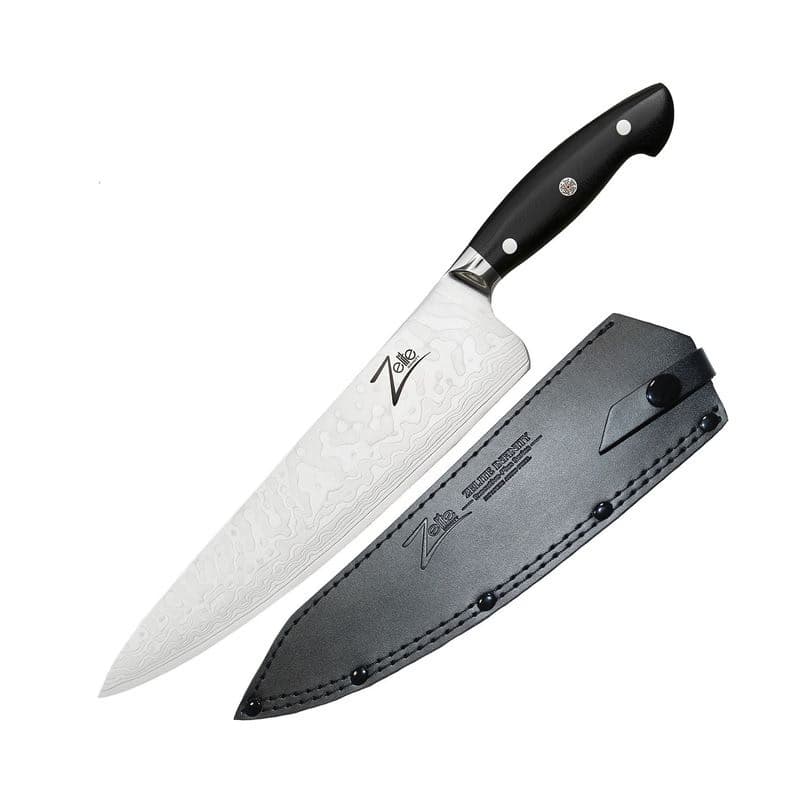 Zelite Infinity by Klarstein Executive-Plus, 10" kuchársky nôž, 61 HRC, damašková oceľ 1