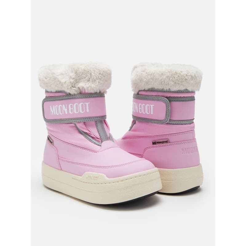 Juniorské vysoké zimné topánky MOON BOOT MB JR PARK STRAP-J001 PINK 2
