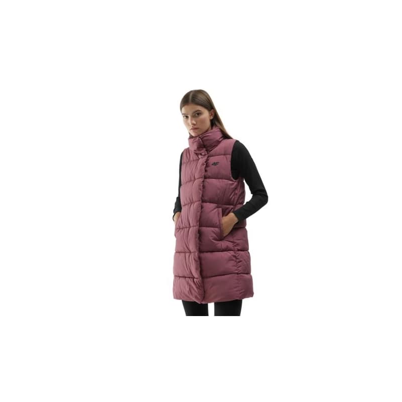 Dámska vesta 4F VEST-AW23TVESF076-53S-DARK PINK 1