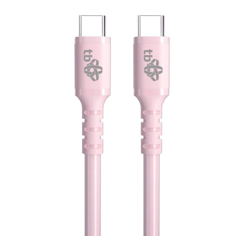 TB USB C - USB C 60W Jelly kábel 1m ružový
