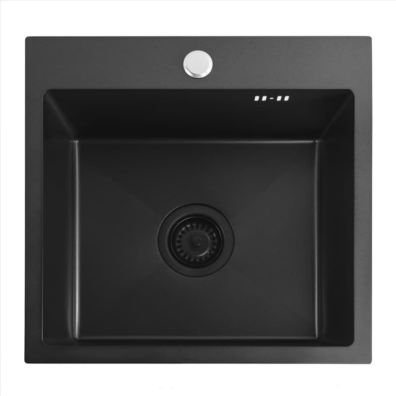 REA REA - Oceľový drez Leo 40 Black ZLE-06002 1