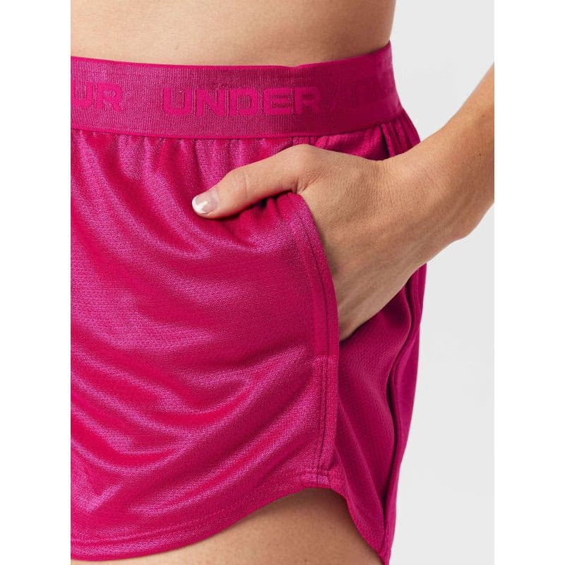 Dámske tréningové kraťasy UNDER ARMOUR Tech Play Up Shine Shorts-PPL 4
