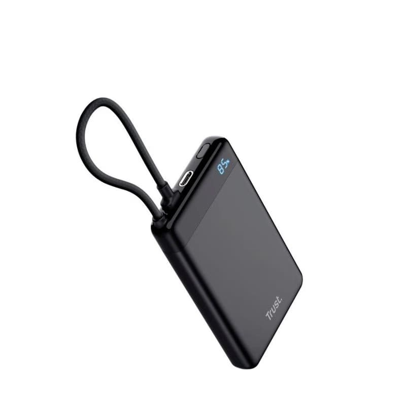 TRUST Powerbanka Fiera, 10000 mAh, S káblom, 2x USB-C, čierna 2