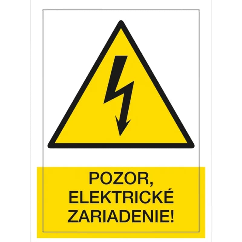 Pozor elektrické zariadenie 1